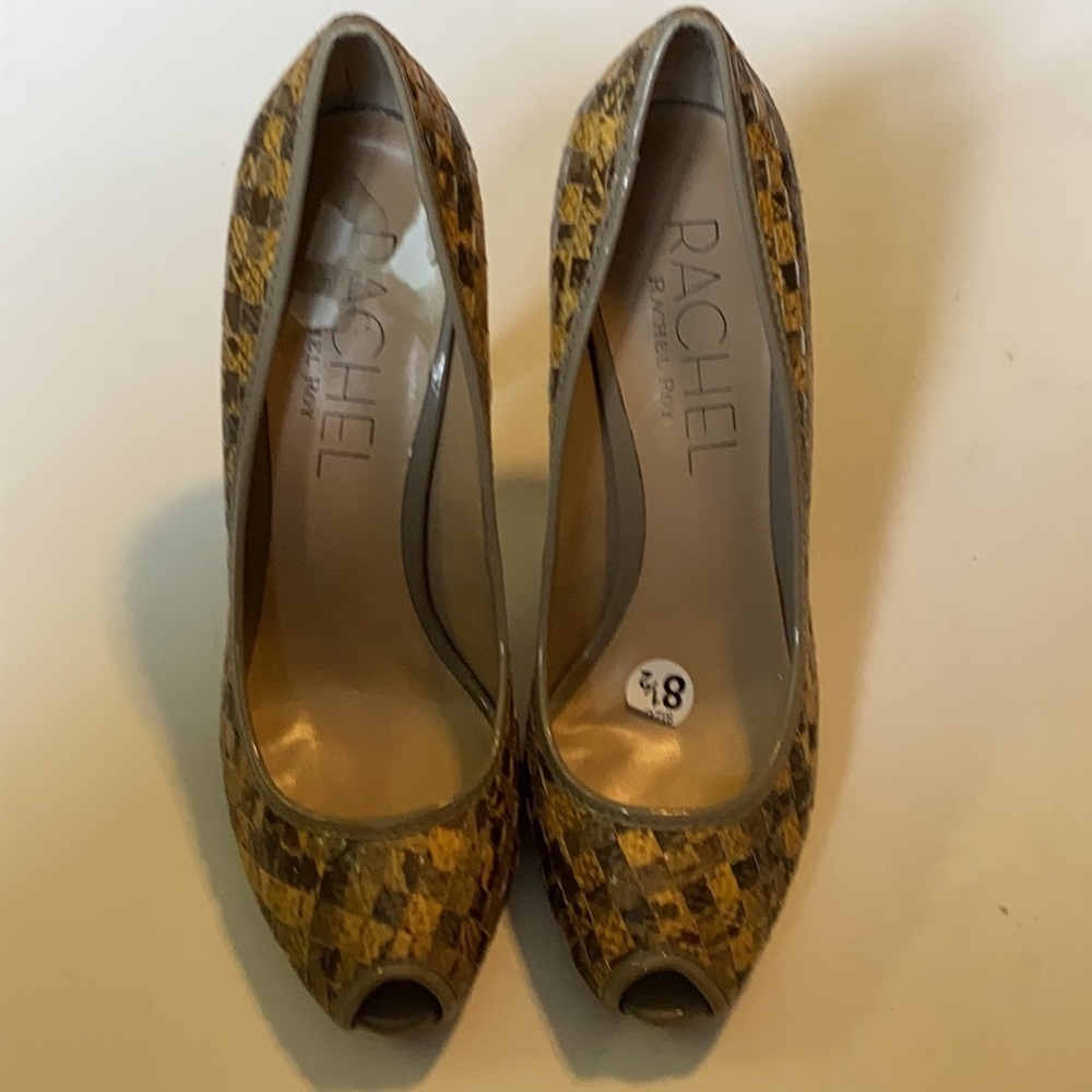 ❤️RACHEL ROY Evonne Peep Toe Heels ~ 8.5 - Picture 2 of 6